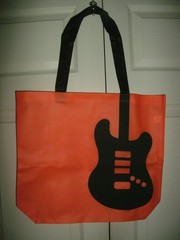 NEW Set of 3 Guitar Shopping Travel Tote Bags 17×15 in. double handle foldable
