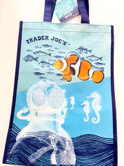 Trader Joe’s Reusable Grocery Bag 100% Recycled Ocean Plastic Tote Bag New
