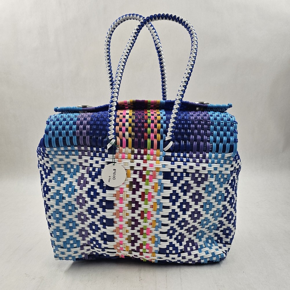 Eco Style Multicolored Recycled Plsstic Tote Bag