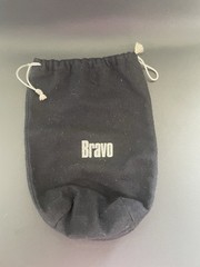 BRAVO TV Andy Cohen Black pull bag silver letters and drawstring soft cotton
