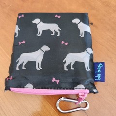 rockflowerpaper “Dogs Black” blu bag Reusable Tote – Foldable Eco-Friendly