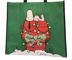 Peanuts Snoopy Christmas🎄 X-Large Reusable Shopping Gift Bag with Handle 🆕