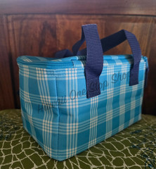 HAWAII FOODLAND BLUE PALAKA REUSABLE INSULATED SCHOOL LUNCH BAG Beach TOTE NEW