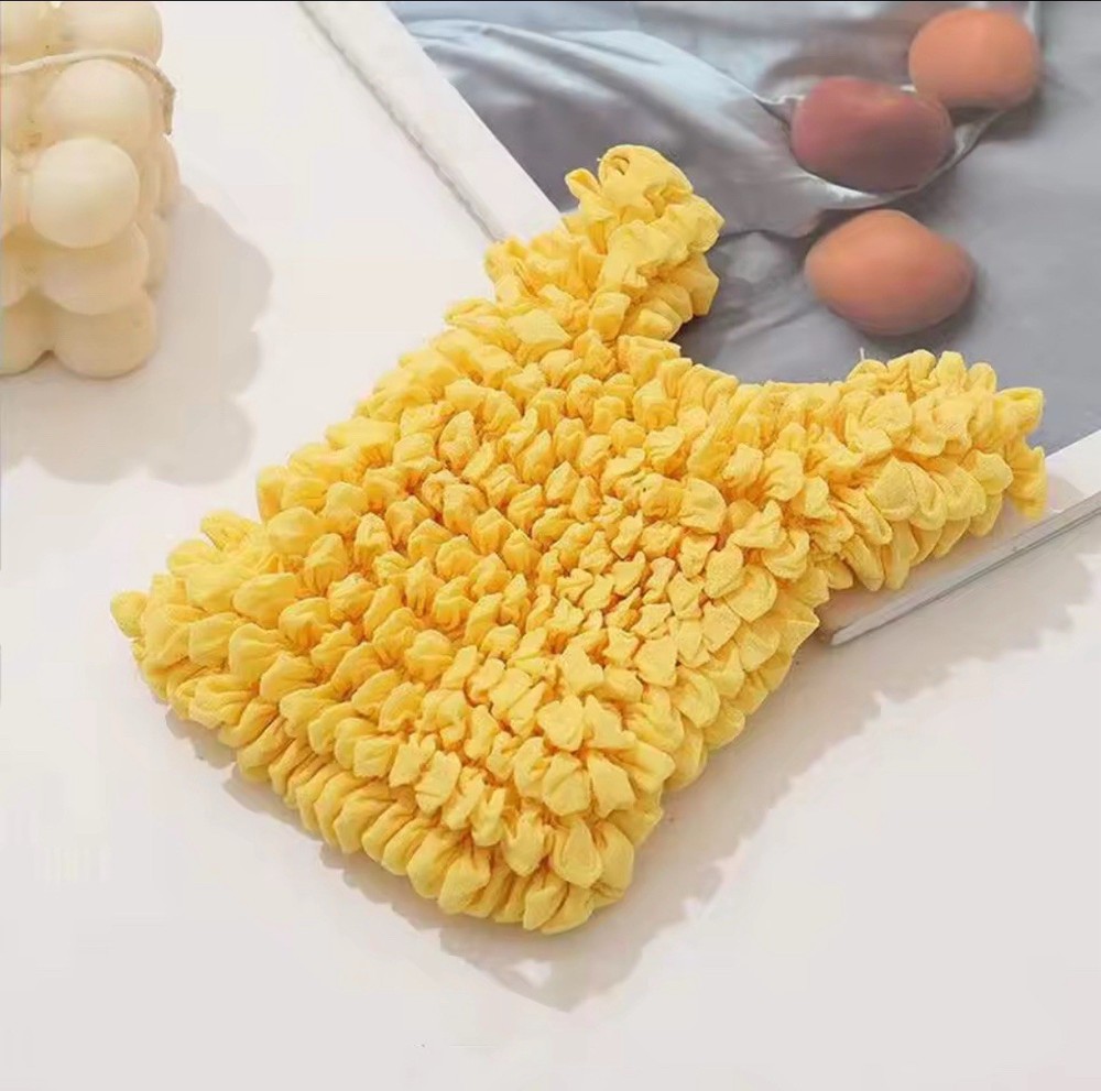 Stretchable Magic Bubble Bag Oversized Portable Shopping Tote Reusable Yellow