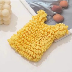 Stretchable Magic Bubble Bag Oversized Portable Shopping Tote Reusable Yellow