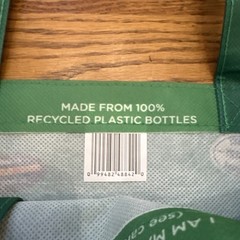 HTF NEW Whole Foods Sticker reusable tote shopping bag. Washable and Large.