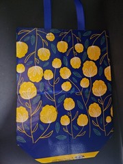 Reusable Floral Multicolor Tote Bag St. Joseph’s Indian School Yellow Blue