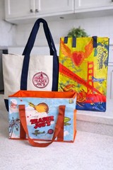 Trader Joe’s Tote Bag Bundle 3pc- Golden Gate CA- Exclusive + Canvas NEW