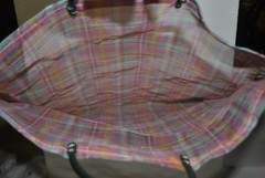Mexican Multi Color Stripped Mesh Market Mercado Reusable Eco Tote Bag Purse NEW