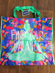 Marshalls “Find your balance” reuseable shopping tote 19x7x7.5 inches