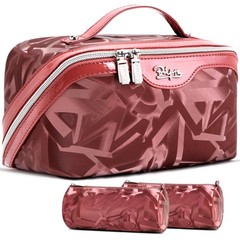 BOYATU Travel Makeup Bag for Women: Y2K 5 X 5.1 X 9.25 Inches, A-4-Red