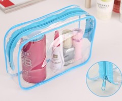 20 Packs Clear Cosmetics Bags for Women Men Waterproof 20PCS -8Colors