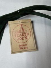 Trader Joe’s Large Tote Bag (Green) Embroided FREE-SHIPPING