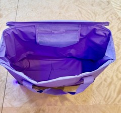 Trader Joe’s Tote Bag 8 Gal Lavender Purple Reusable Insulated Eco Shopping Ltd