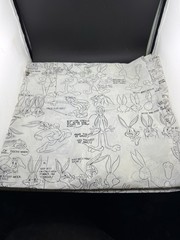Warner Bros. Bugs Bunny Cartoon Sketch Plastic Eco Reusable Shopping Bag 30×30