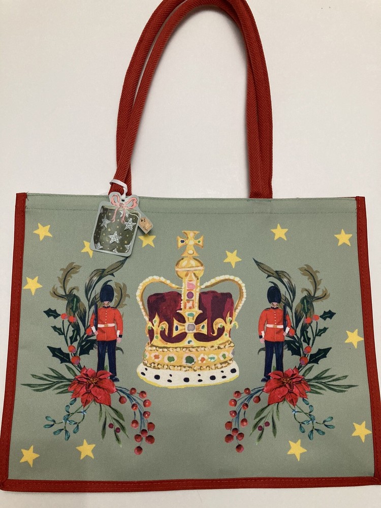 Royal Collection Trust Royal Christmas Bag State Crown King Queen Guard 2022 New