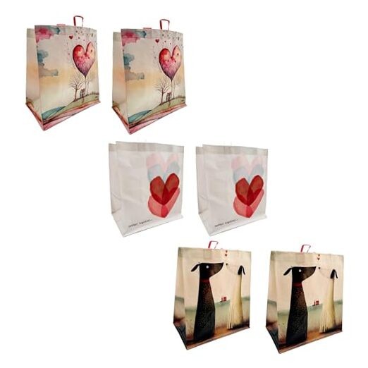 Reusable Grocery Bags – Valentine’s Day Gift Totes, Foldable &