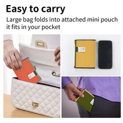 Large Reusable Foldable Shopping Bags 21×16.5×4.3 Inch Grocery Tote Washable
