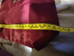 LAURA GELLER NEW YORK Quilted Makeup Bag – Toiletry Organizer Burgundy NWOT