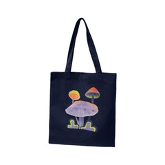 15″L x 16″H Reusable Canvas Mushroom Tote Bag,Grocery Bag,Beach Bag,Shopping Bag
