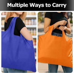 Versatile Large Nylon Shopping Bag – Foldable, Waterproof, & Machine Washable