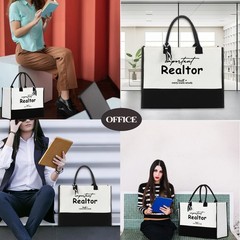 Professional Title Important Stuff Tote Bag Work Office Commuting Shoulder
