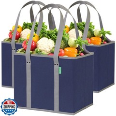 Reusable Grocery Bags (3 Pack) – Heavy Duty Reusable Shopping Bag