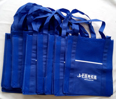 13/pcs-Shopping Tote Bags Reusable Blue Logo: USAF FORCE 15″x12.5″x 8″ -New