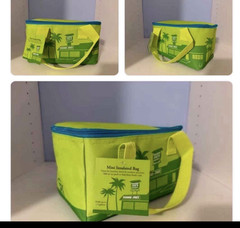 Trader Joe’s Green Insulated Reusable Shopping Bag Zipper 1.5 gal
