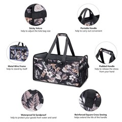 Collapsible Extra Large Utility Tote Bag for Women Teacher Work Grocery Laundry