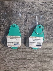 2x Good Vibes Only Hippie retro Flower Power Key Chain Double Ring New & Sealed