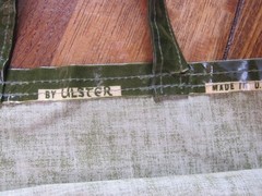 Estate GUC vtg 90s HARRODS  London England UK /coated fabric SHOPPING TOTE BAG