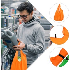 1Set Reusable Oxford Cloth Shopping Bag Foldable Grocery Bag Large Capacity