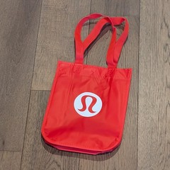 Lot 3 Lululemon Small Reusable Shopping Totes Bags Red Lime Green Neon *NEW!* ⚡