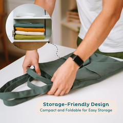 3-Pack Reusable Grocery Bags – Heavy Duty, Large 12 Oz Cotton Canvas Reusable Sh