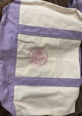 Trader Joe’s Canvas Limited Release Tote Shopping Bag LARGE Lavender – NWT