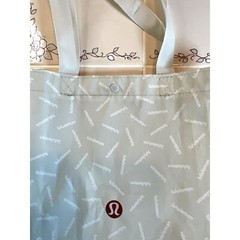 Lululemon 100% Recycled Polypropylene Reusable Shopping Tote w/ Red Logo 12.5×15