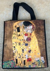 Plumeria The Museum Collection Gustav Klimt ‘The Kiss’ Book Tote Bag 22×13