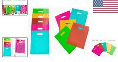 Vibrant 100 Pack 9×12 Glossy Merchandise Bags – Perfect for All Occasions