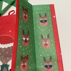 Tesco Cool Reindeer Christmas Tote Bag Star Snow Sunglasses Red 2022 Holiday New