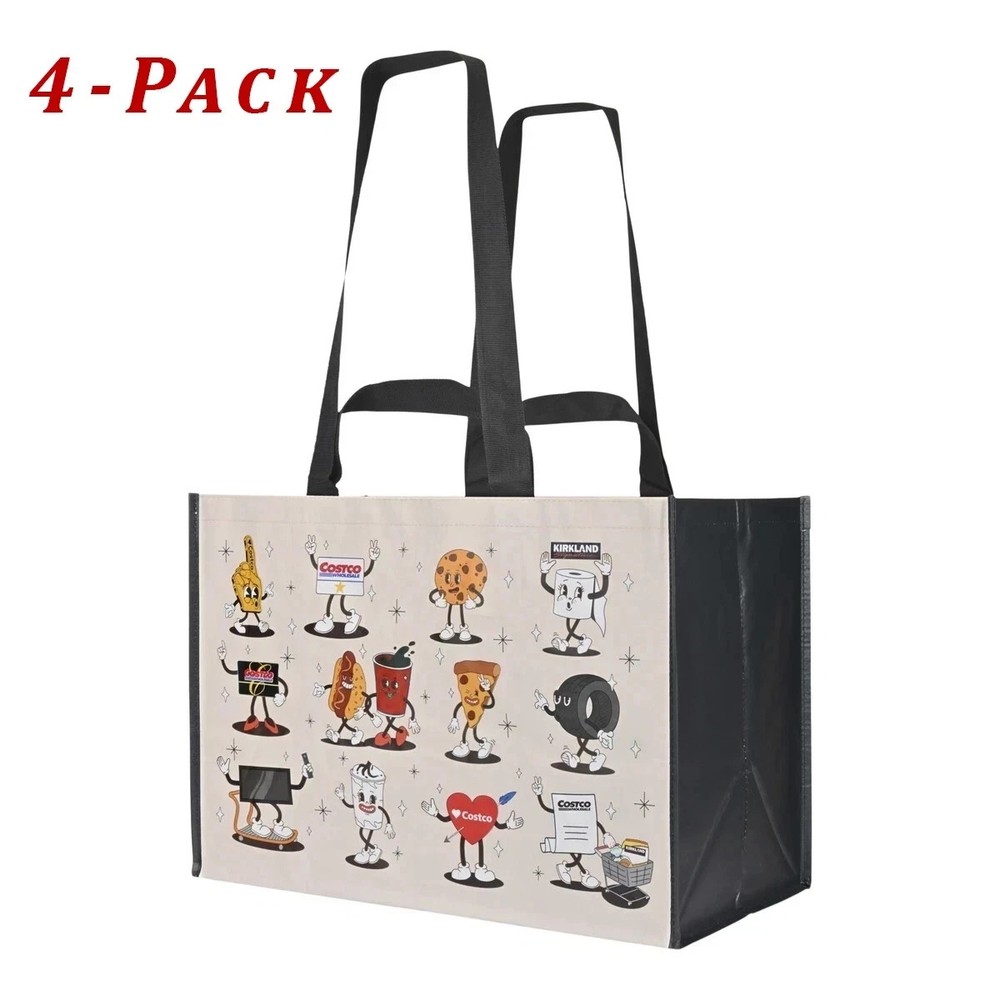 Costco Reusable Shopping Bags 1 Pack each Pack has 4 bags Canada Exclusive