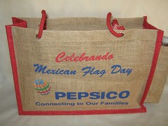 Mexican Flag Day Shopping Bag Large (NEW) Tote (Heavy Duty)