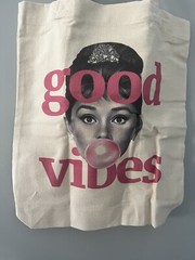 Good Vibes Audry Cotton Shopping Bag