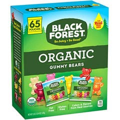 Black Forest Organic Gummy Bears Candy, 0.8-Ounce Bag , 65 Count