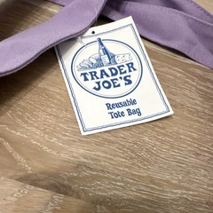 Rare Purple Trader Joe’s Reusable Tote Bag