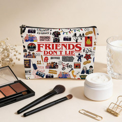 Funny TV Show Merchandise Fans Merch Gifts Makeup Bag, Funny Friends Gifts fo…