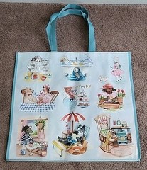 Marshalls Fancy Dogs Doing Human Activities Large Reusable Shopping Tote Eco Bag