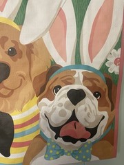 Marshall’s Easter Puppy Dogs w/ Bunny Ears Reusable Shopping Gift Tote Bag Large