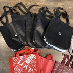 Lululemon Reusable Shopping Tote Bags (Lot Of 10) 11x9x4 🔥