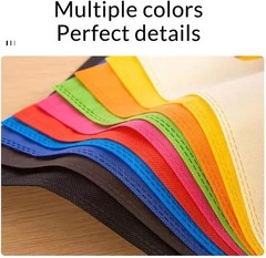 Leofi Bulk 50 Pack Mega 15″ x 16″ Cutout Handle Tote Assortment Ideal Grocery